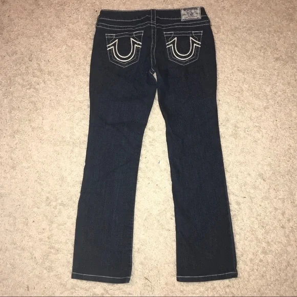 True Religion Straight Leg Dark Wash Jeans 28 - Picture 4 of 7